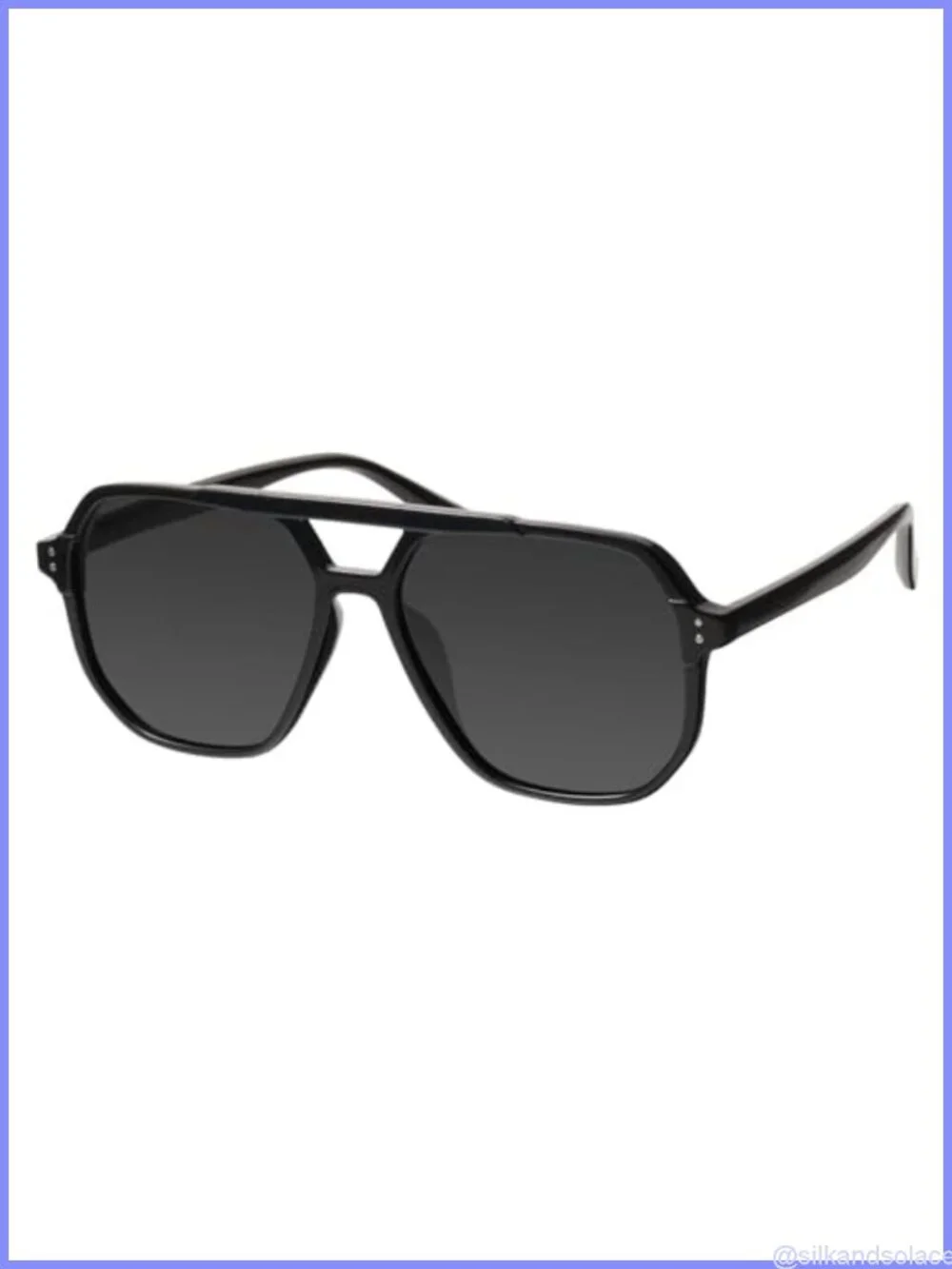 Oversized Aviator Sunglasses with Polarized UV Protection Lenses